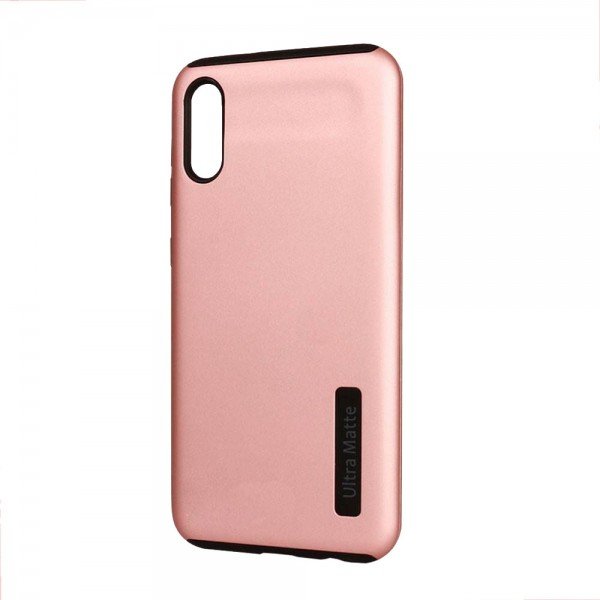 Wholesale Ultra Matte Armor Hybrid Case for Samsung A01 Core (Rose Gold)
